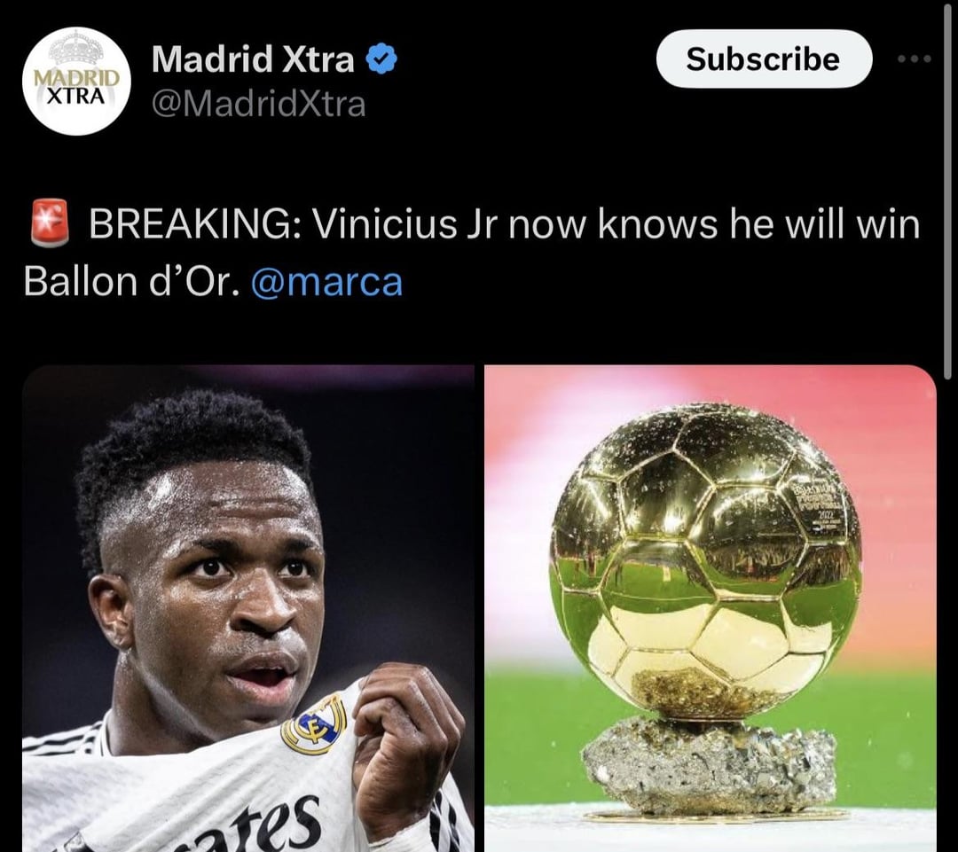 [Vini Jr] We will be there