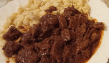 A very good goulash (pörkölt) in Budapest