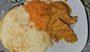 My oldest wanted butter chicken and naan for dinner, so I made it... recipes in comments