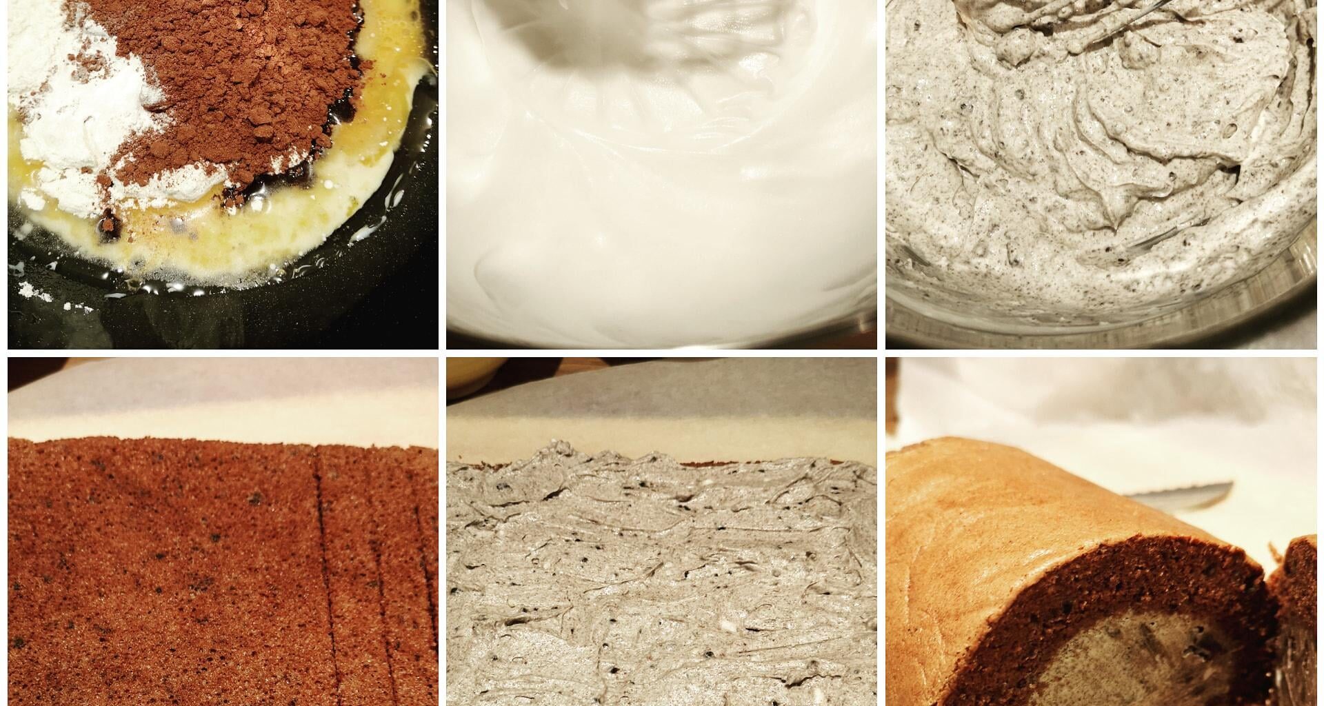 Oreo Chocolate Roll Cake