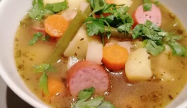Stew with homemade beef broth