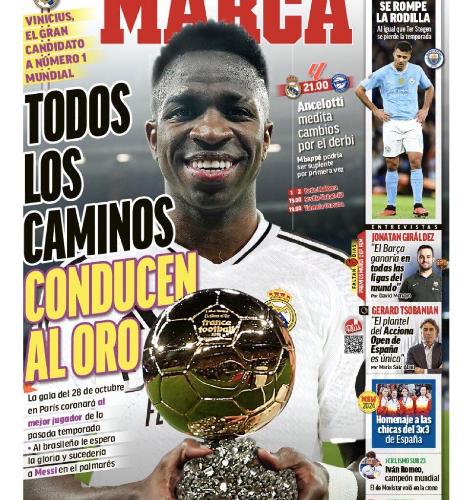 [Marca] “All roads lead to Gold for Vini Jr.”