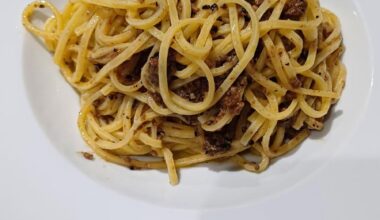 Spaghetti with truffle