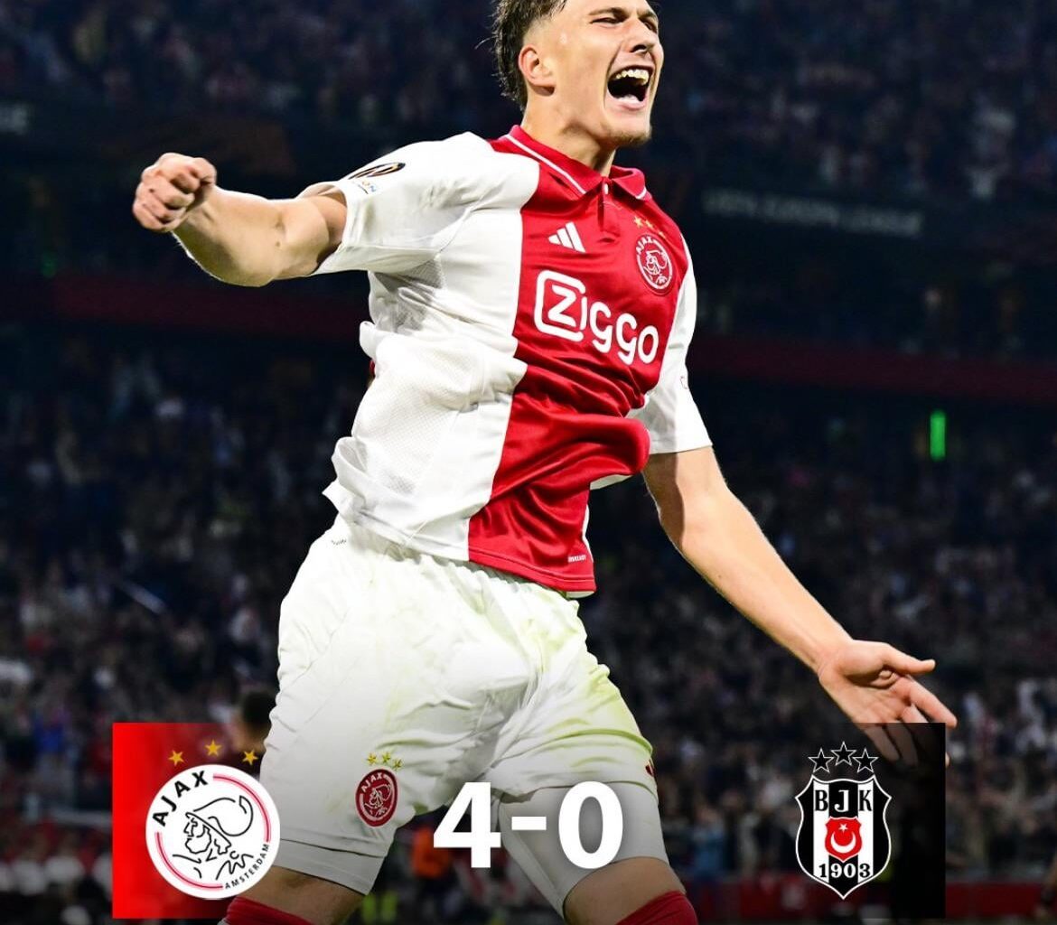 Ajax leert van fouten en walst over Besiktas heen