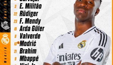 Our starting XI against Real Sociedad