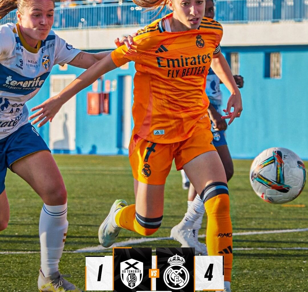 FT: Tenerife W 1 - 4 Real Madrid W | Moller 29', 45'; Caicedo 31', Angeldahl 94'; Babajide (p) 35' | 6 wins in 6 games so far this season