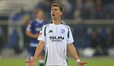 Geraerts kritisiert Manga-Zöglinge Sánchez & Wasinski beim Führungstor vom KSC: "Das ist ohne Kommentar. Das waren Erwachsene gegen Jugendspieler, schlecht verteidigt [...] Ich weiß nicht, ob das überraschend war. Sie [die Journalisten] sagen ja seit Wochen, dass beide spielen müssen."