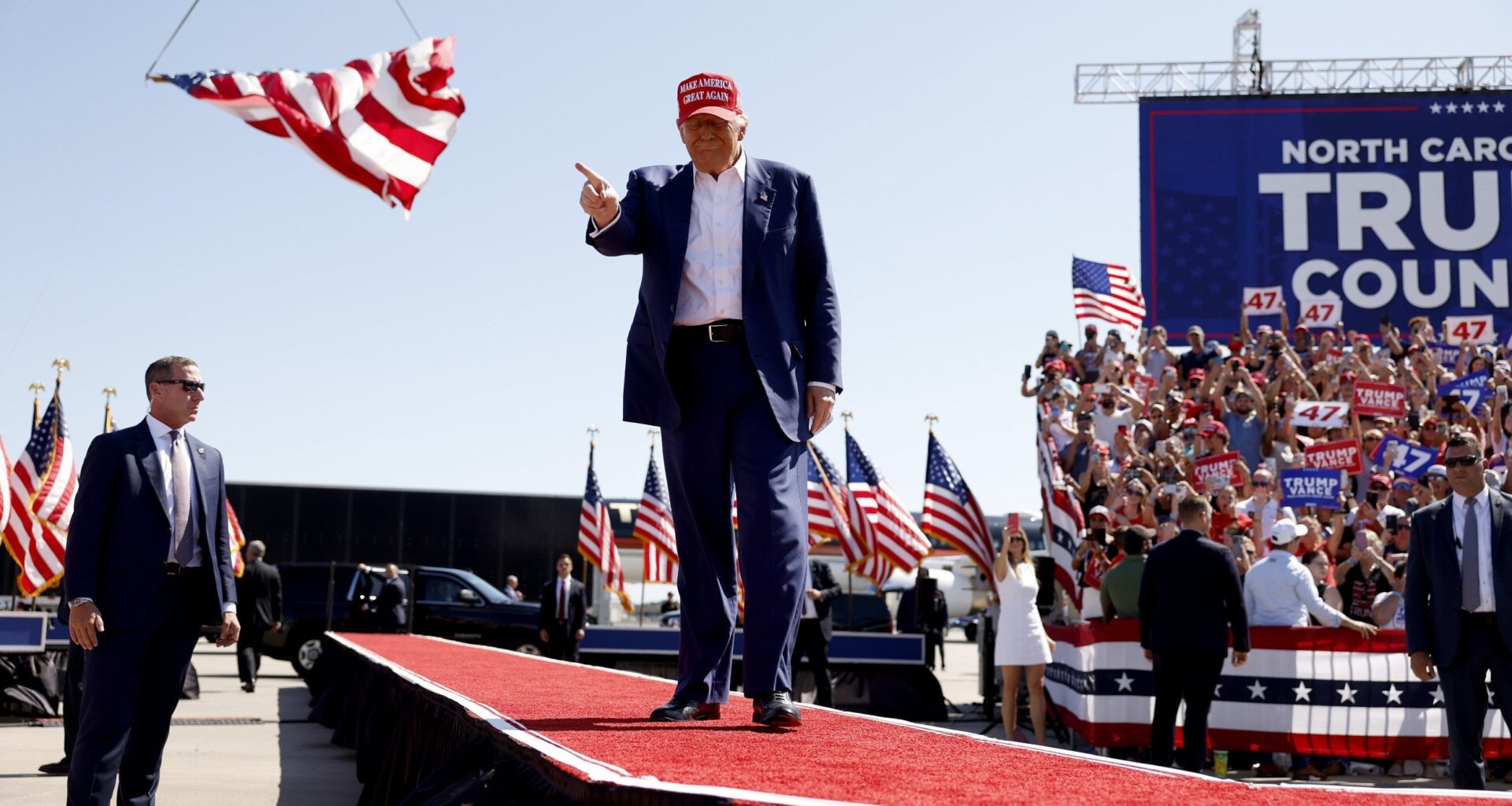 Donald Trump says he won't run again in 2028 if defeated by Kamala Harris