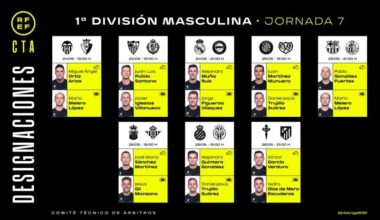 Official: Our referees for tomorrow's match against Alaves, on-field referee Alejandro Muniz Ruiz and VAR referee Jorge Figueeroa Vazquez