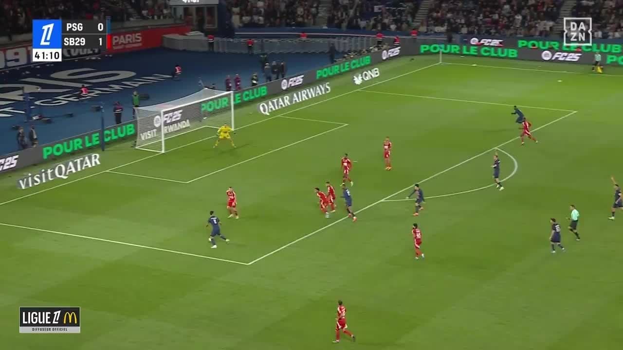 PSG [1]-1 Brest - Ousmane Dembélé 42'