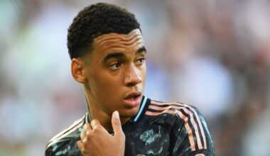 Bayern-Star Jamal Musiala spricht über Zukunft: "Ich bin sehr glücklich beim FC Bayern und voll auf unsere Ziele mit dem Klub und der Nationalelf fokussiert. Wo ich in fünf Jahren spiele, darüber mache ich mir keine großen Gedanken. In der Fußballwelt kann sich immer schnell etwas ändern."