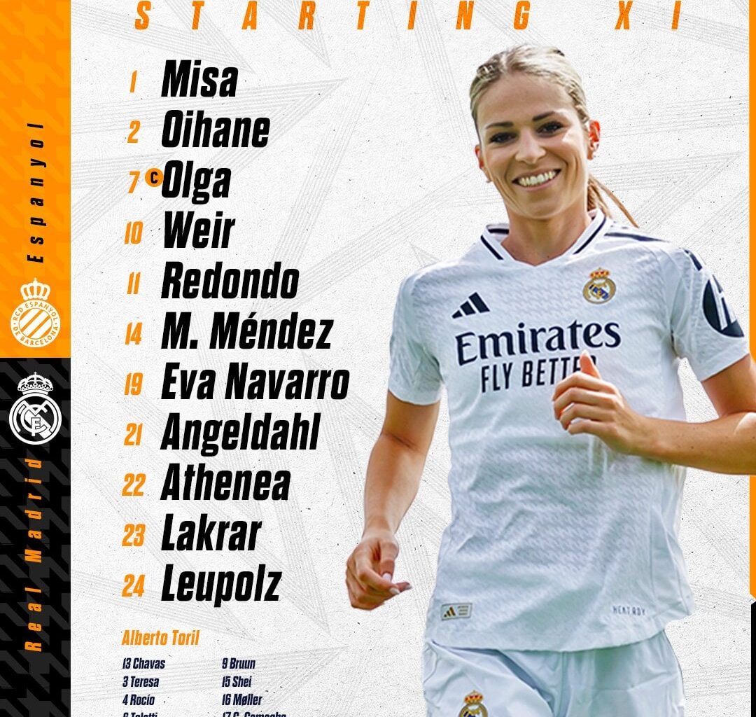 [Fem] Our Starting XI against Espanyol in the first league match