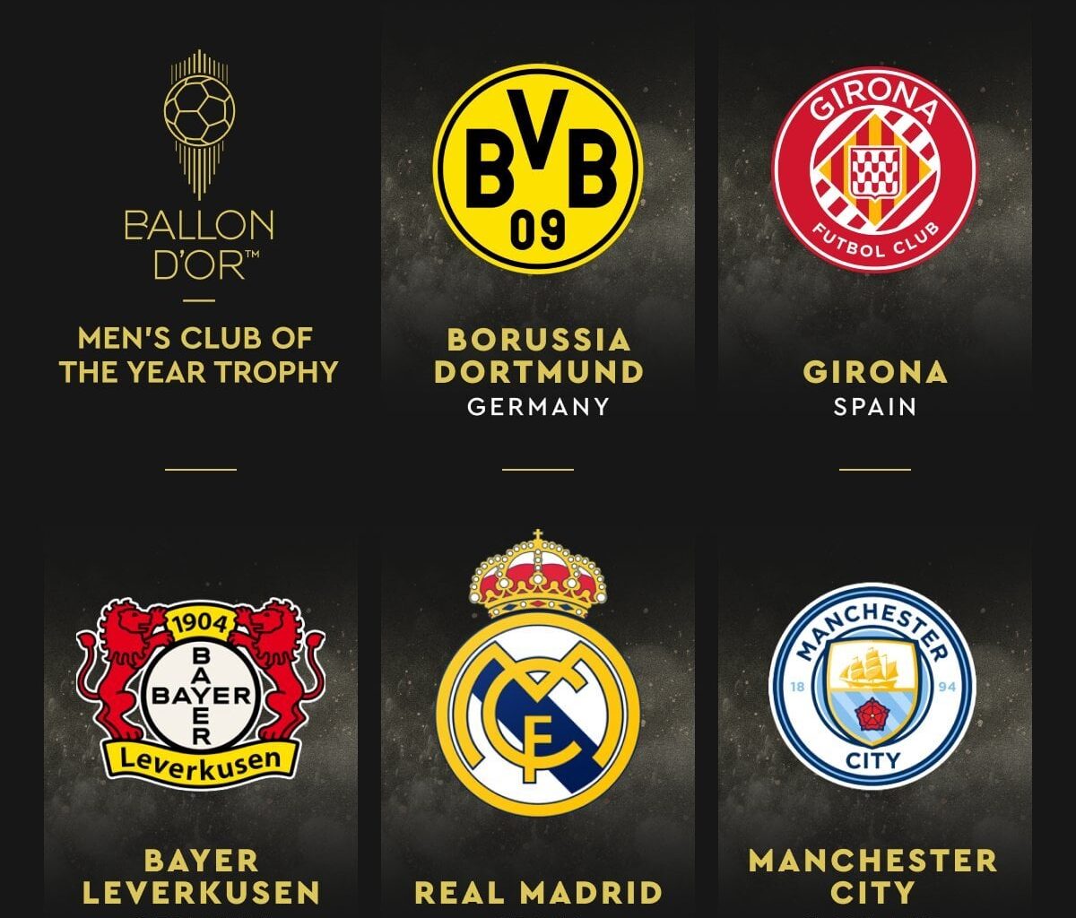 [Ballon d’or] on X "Nominated for the men’s Club of the Year"