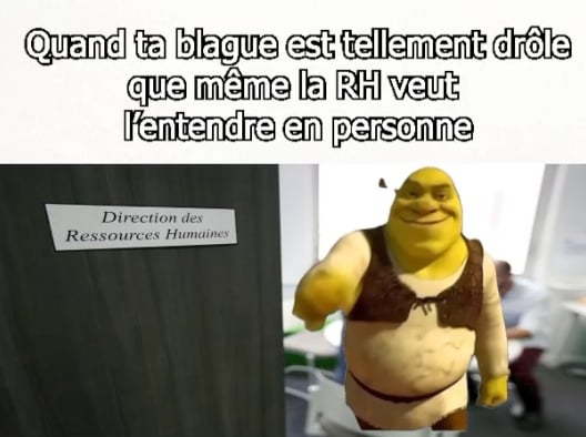 La vanne était trop drôle
