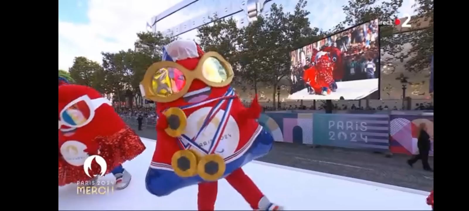 France has its own private closing ceremony right now, with lot of Phryges, Phryging around!