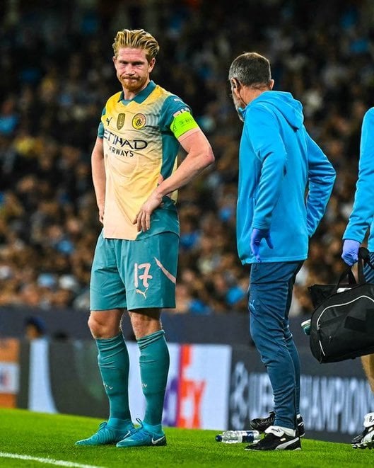 News: Kevin De Bruyne going off injured just before Manchester City’s game against Arsenal