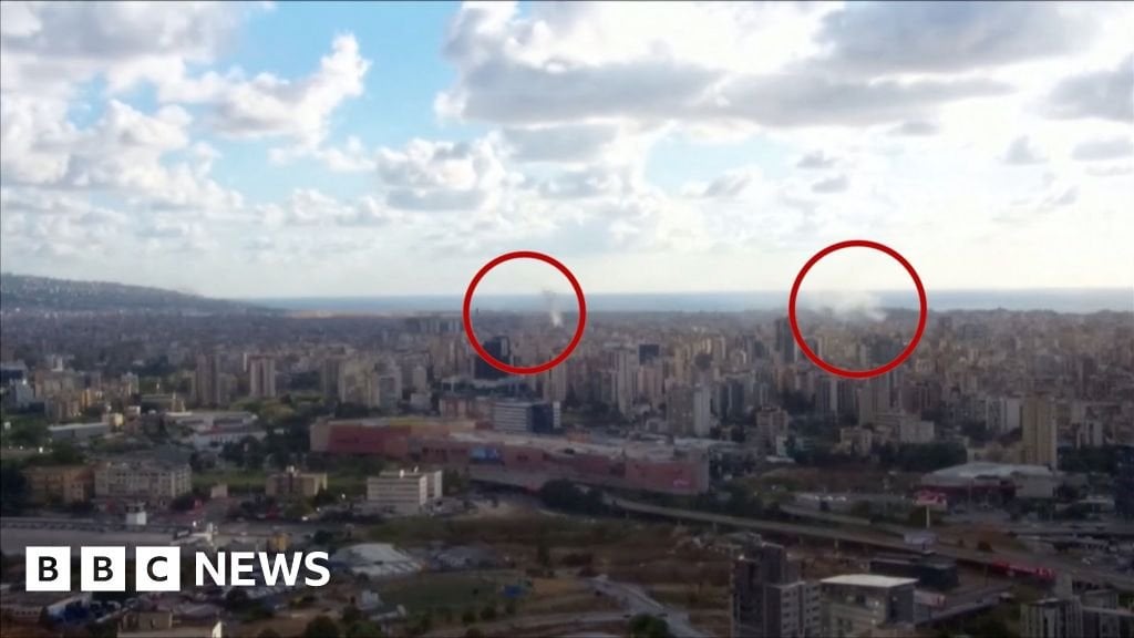 Moment, in dem Geräte im Libanon explodieren