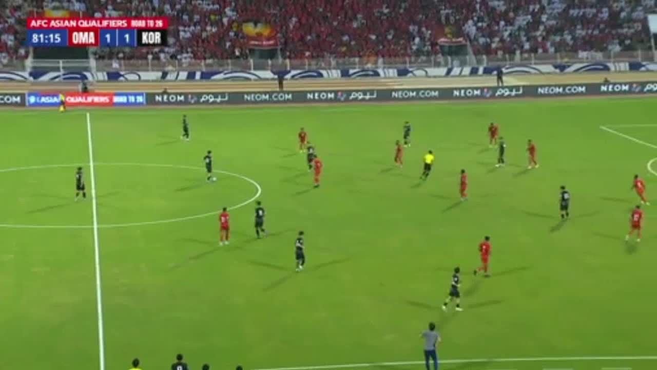 (Lee Kang-in ball-retention + assist) Oman 1-[2] South Korea - Son Heung-min 82' 2026 WCQ AFC 3rd round