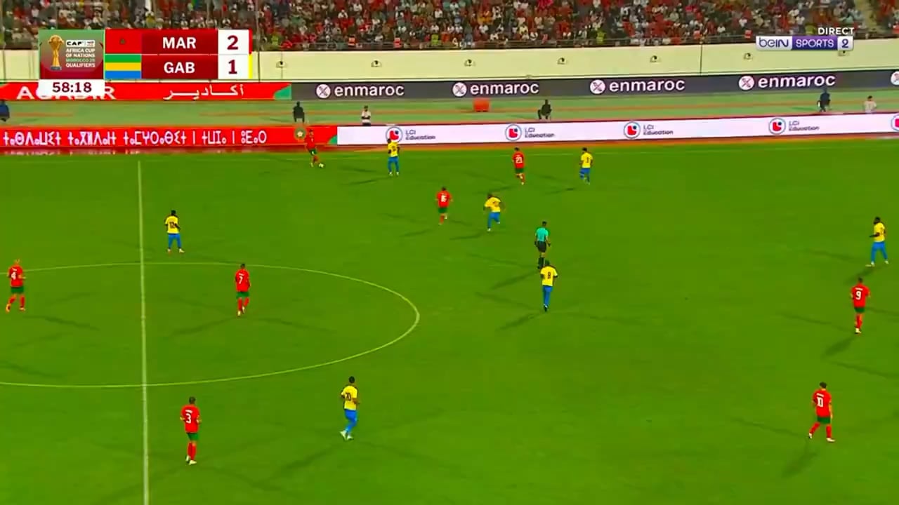 Brahim Diaz goal against Gabon in AFCON qualifiers 🎯