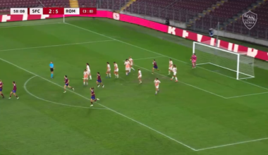Golo de livre de Joana Marchão (Servette) vs Roma