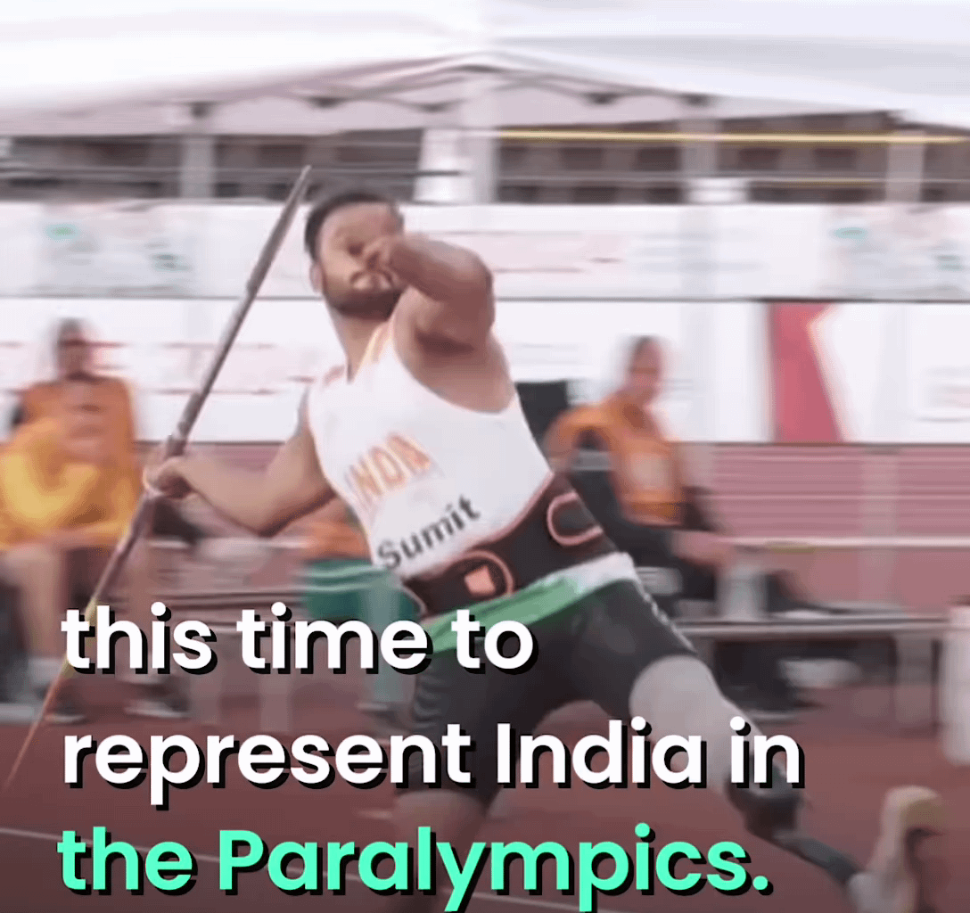 Sumit Antil, world's number 1 para javelin thrower.