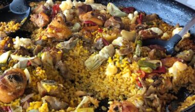 Paella in Murcia, Spain