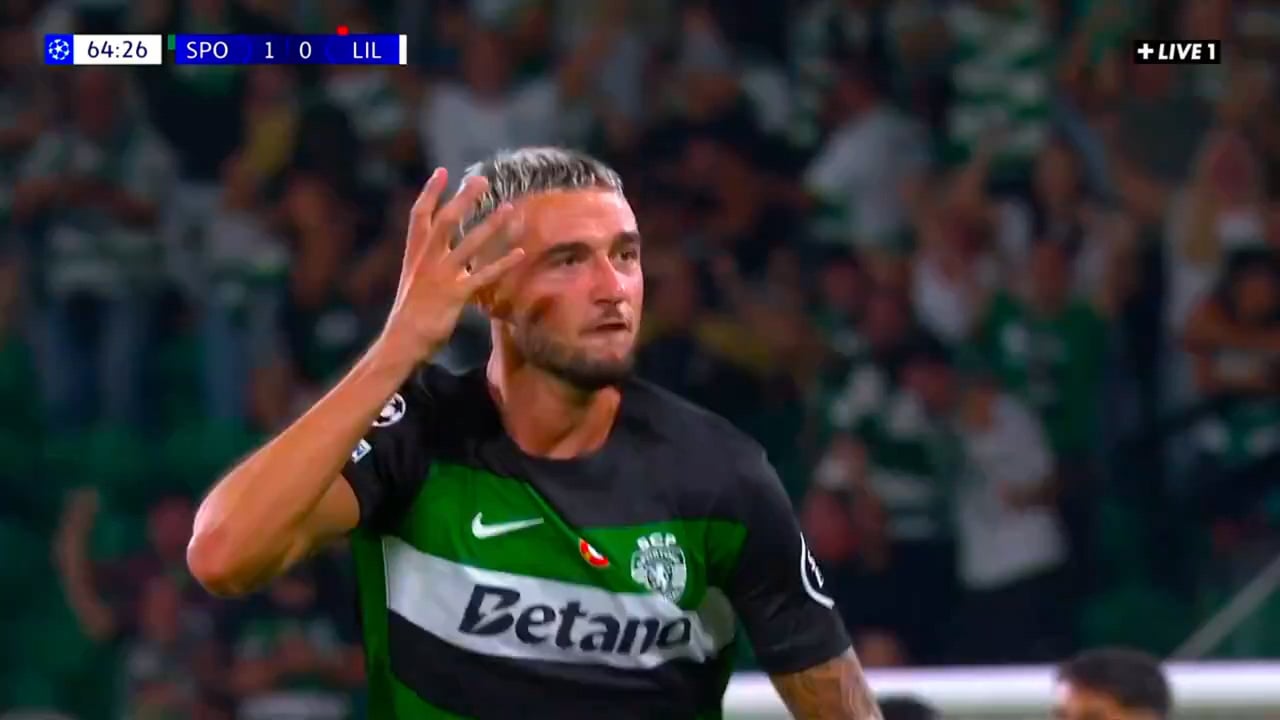 Golaço de Debast (Sporting) vs Lille 64'