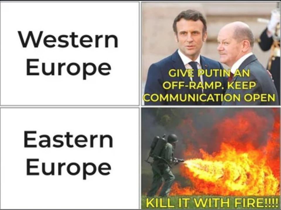 You Western Europeans never learn!