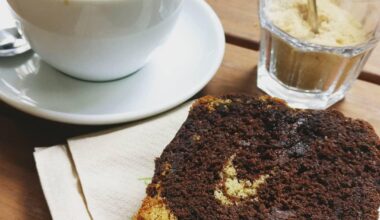 tiramisu cake and coffee
