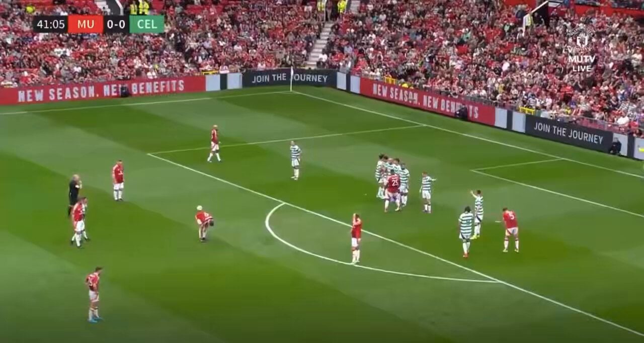 Rooney Free-Kick Goal vs Celtic