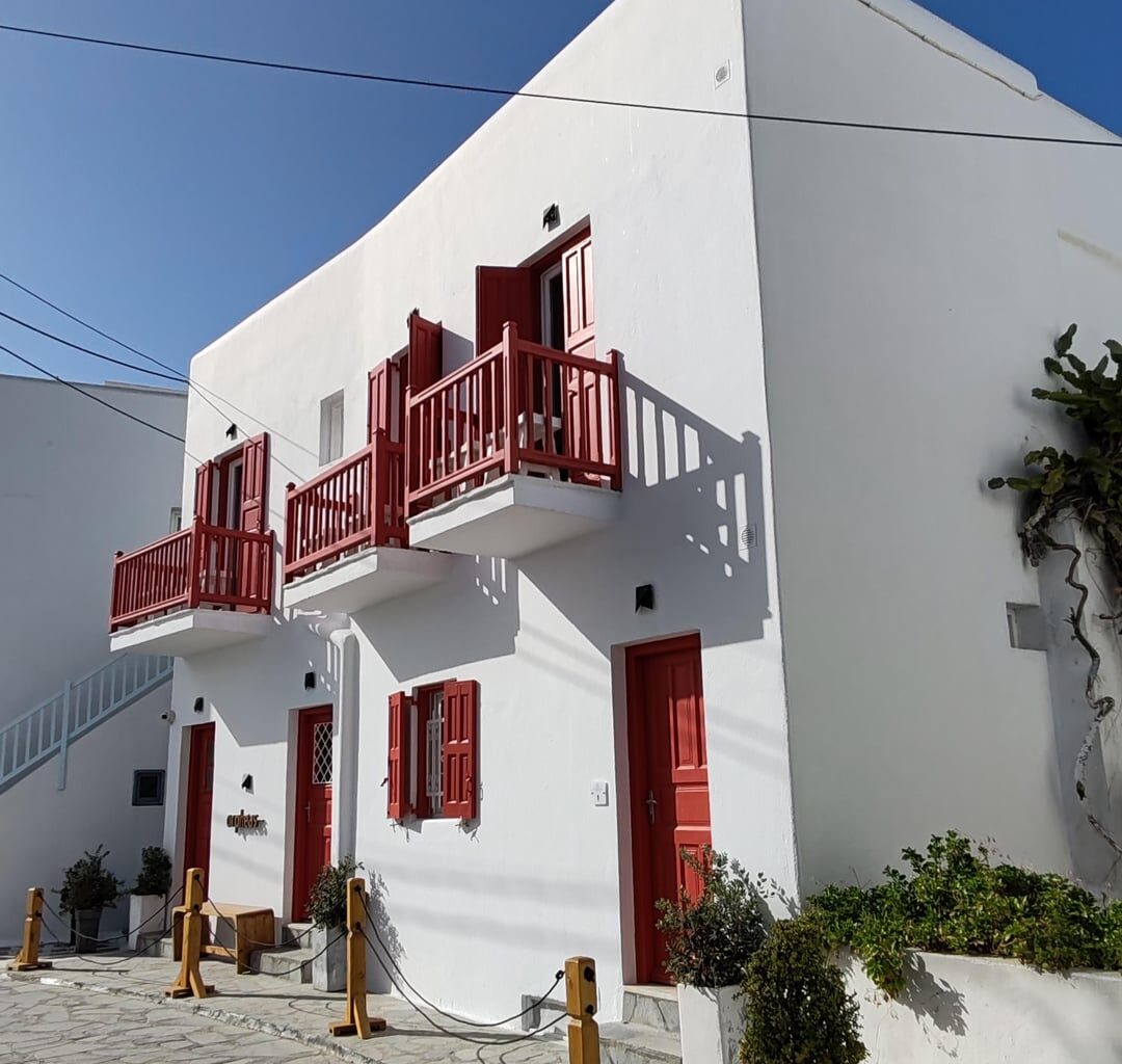 Mykonos typical houses.