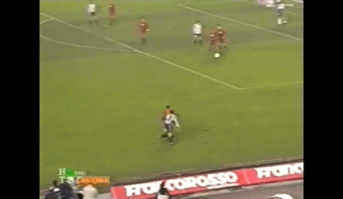 Edgar Davids goal against Roma [Feb 27, 2000]
