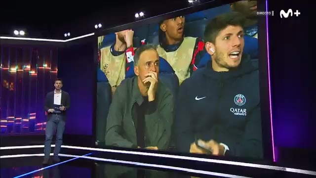 Lucho's reaction to the Dembélé miss