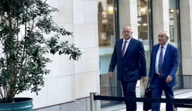 PL v ManCity kicks off: Lord Pannick KC of Blackstone Chambers was the first lawyer to turn up, alongside Blackstone senior clerk Gary Oliver. Serle Court’s Philip Marshall KC & James Mather arrived shortly after.