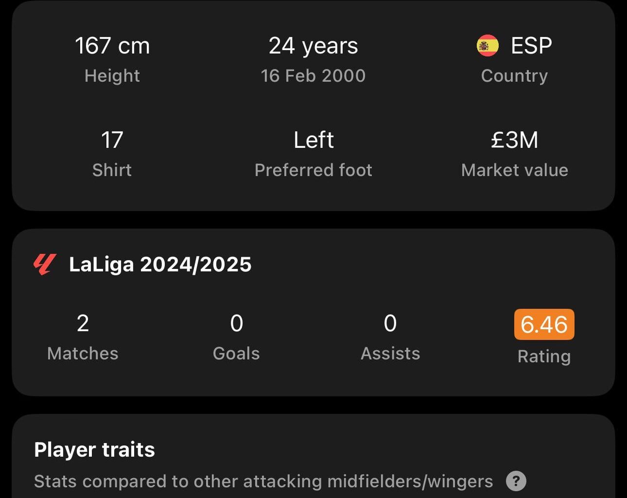 Left footed, Spanish and called Rodri. Next summers purchase sorted.