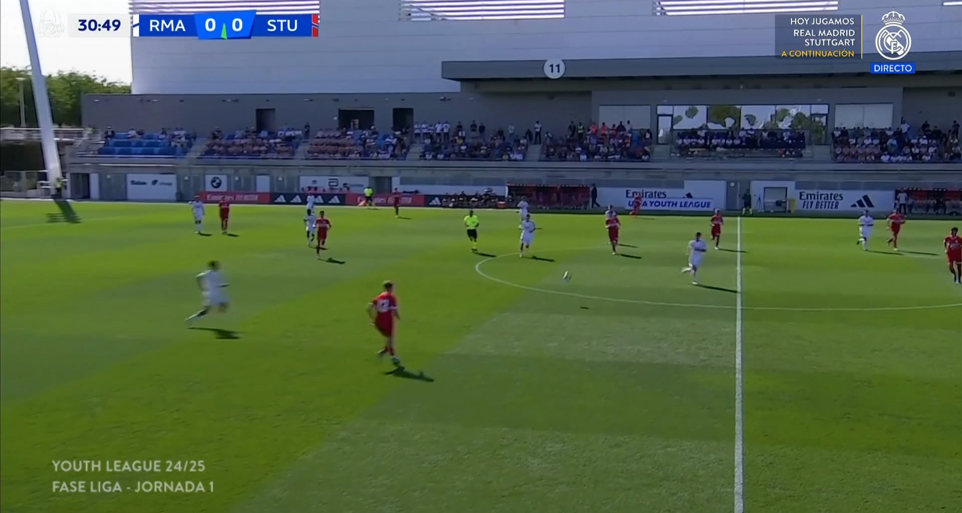 Real Madrid Juvenil A [1]-0 VfB Stuttgart U19 - Dani Yáñez 32'