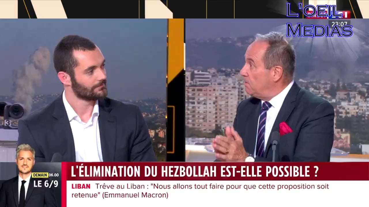 Louis Sarkozy en qualité d'expert en rien, fils d'un multi-récidiviste condamné, explique pourquoi il faut tuer des civils innocent.