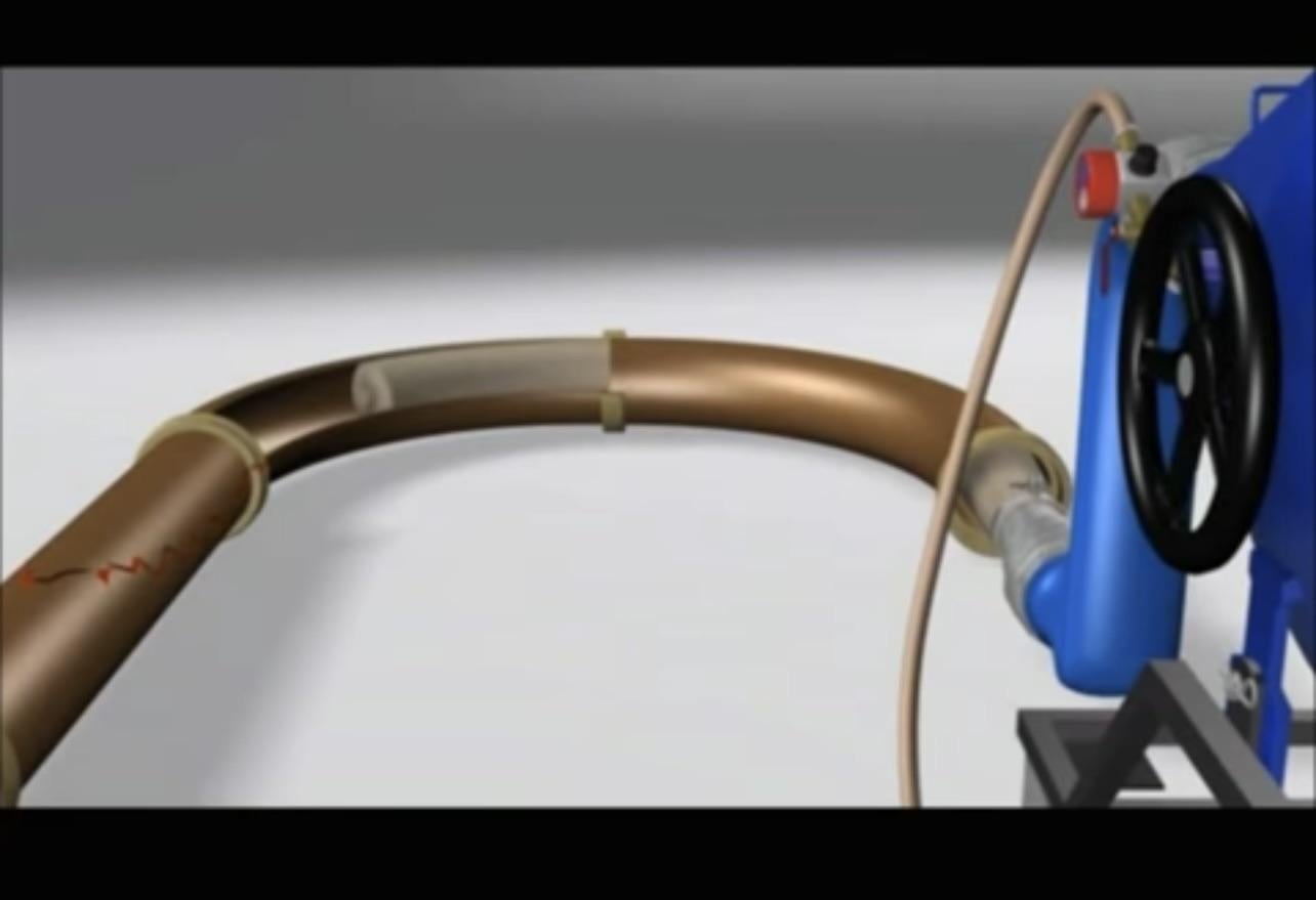 Do you use the following method of pipe repair here? A cured-in-place pipe (CIPP) a trenchless rehabilitation method used to repair existing pipelines.