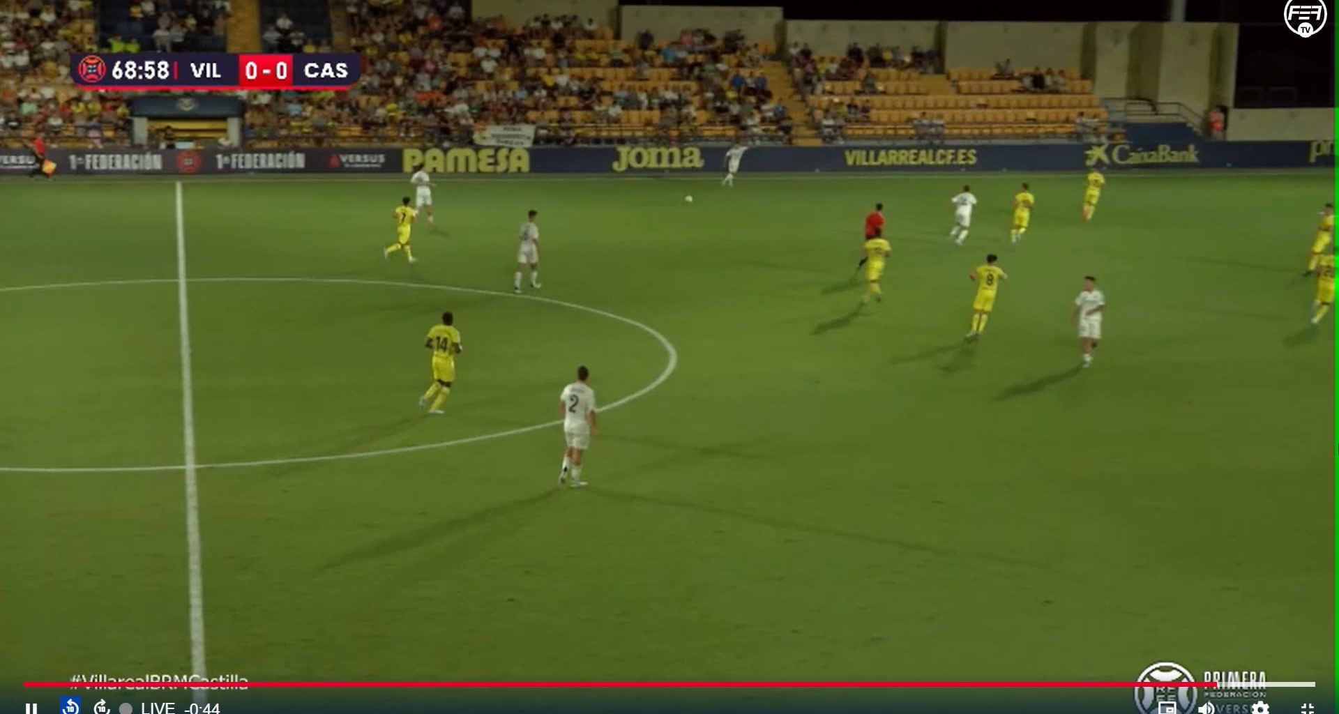 Villarreal B 0-[1] Real Madrid Castilla - Víctor Muñoz 70'