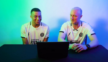 Mbappe guessting the football players