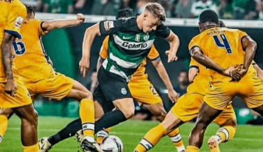 Viktor Gyökeres atinge a marca dos 50 golos pelo Sporting CP e já leva 10 g/a em 5 jogos esta época