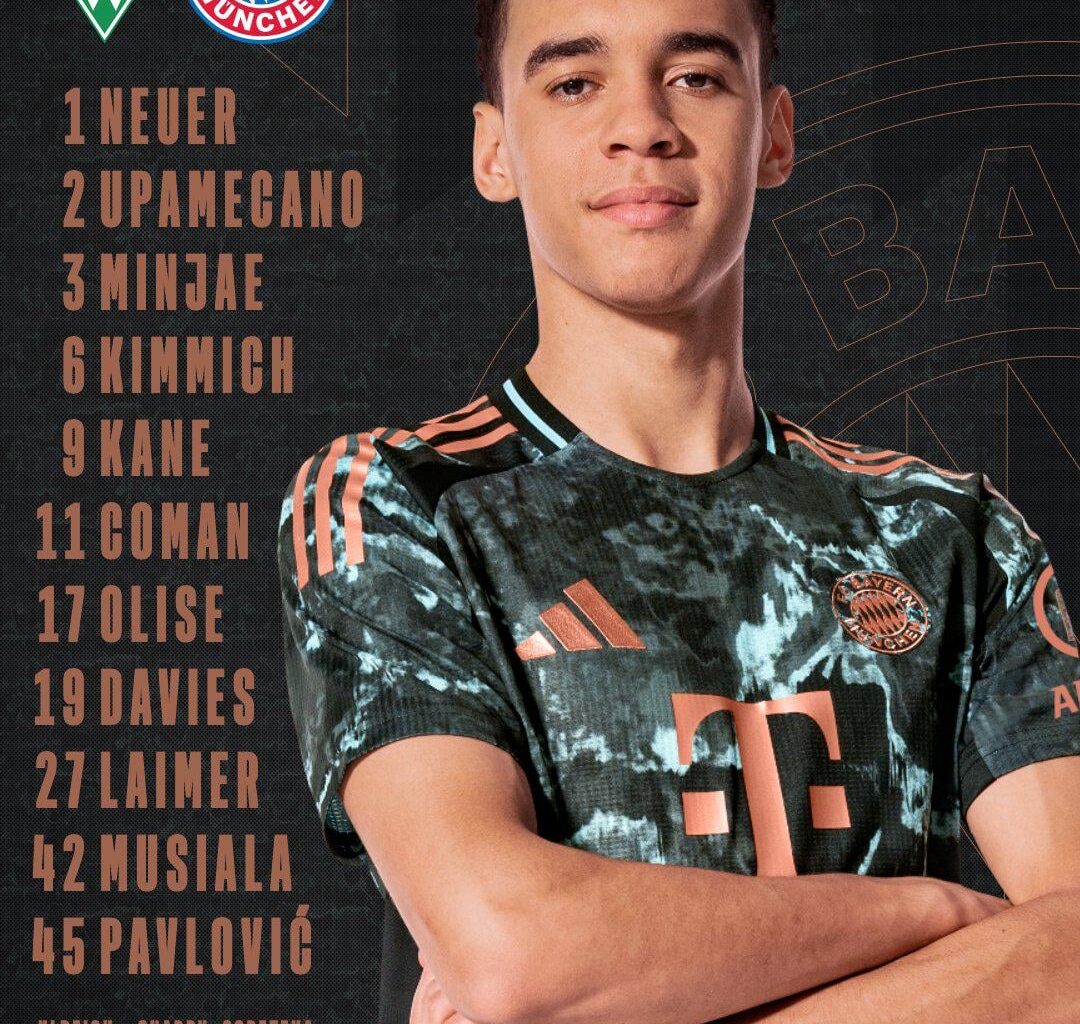 Our lineup against Bremen