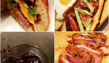Gourmet Honey Hoisin Duck and Egg Baguette