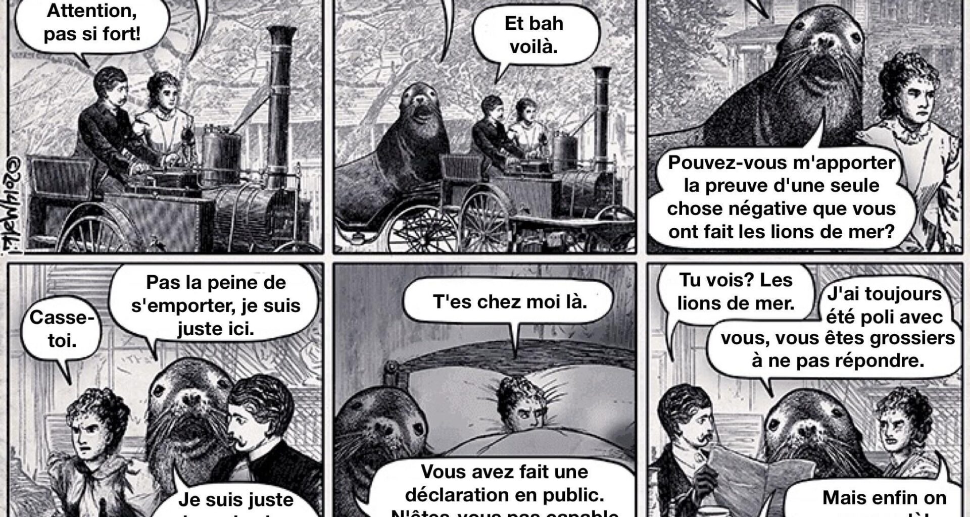 À propos des otaries.