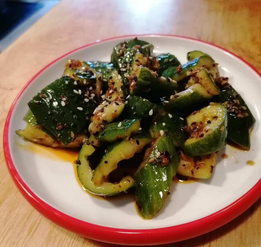 sichuan cucumber salad