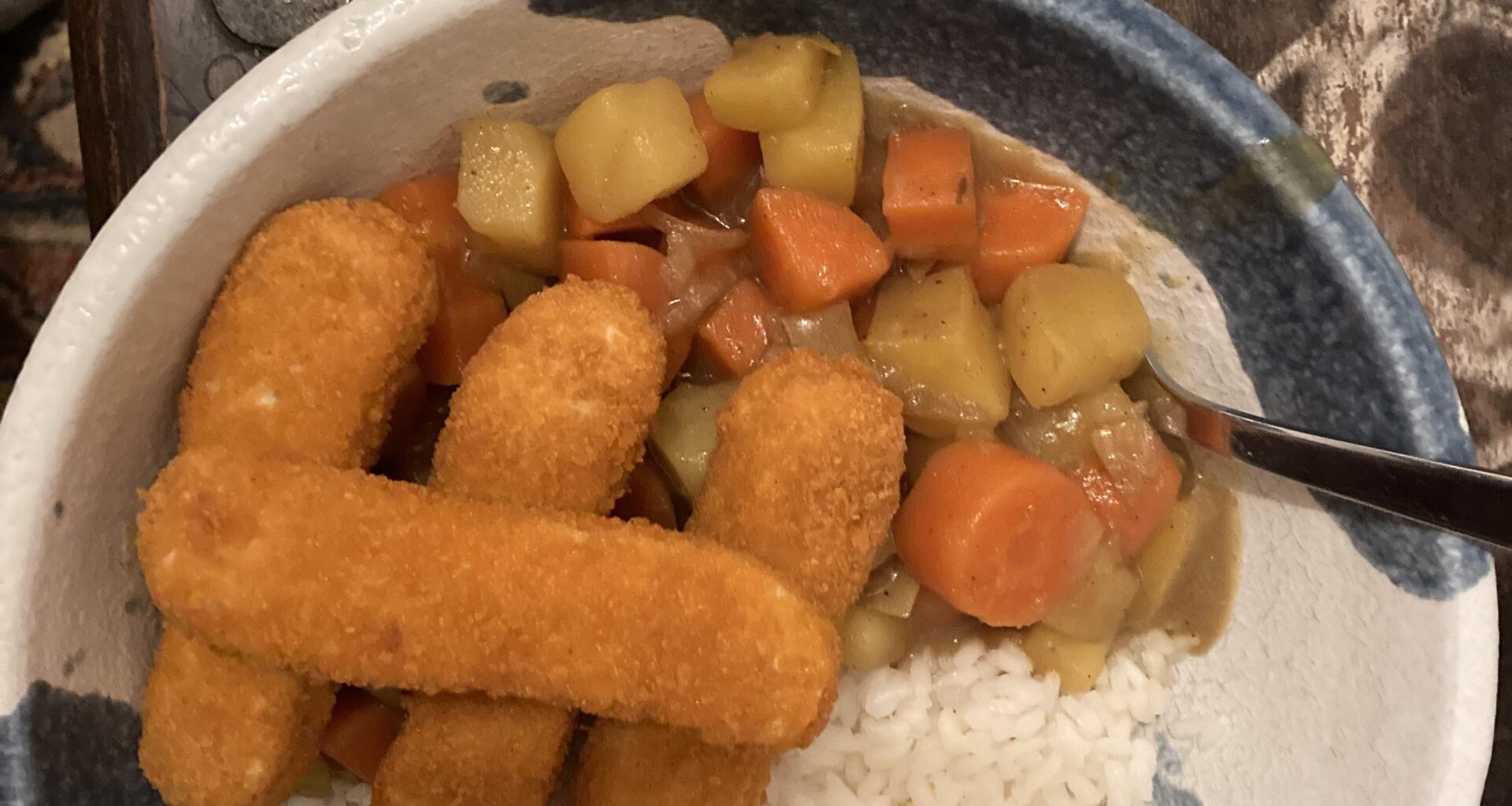 Improvised Chicken Katsu Curry
