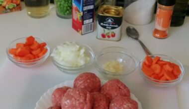 Stewed Homemade Meatballs