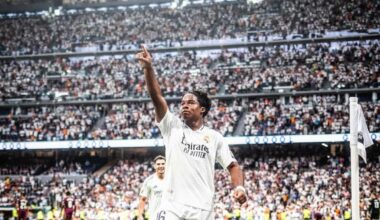 Endrick makes Real Madrid history… becoming their youngest UCL goalscorer ever! 🇧🇷

La Liga debut goal and Champions League debut goal.

Two goals in 23 minutes so far as Real Madrid player