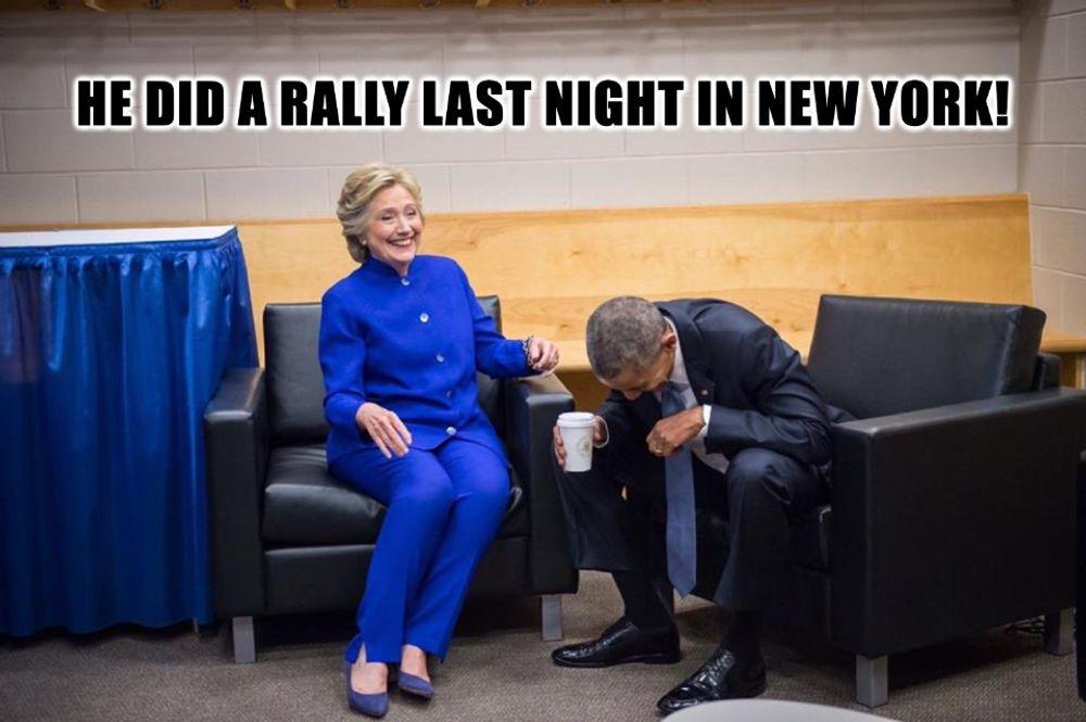 Stable genius must think he's in a swing state