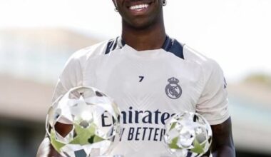 Vini Jr. Becomes the ONLY player to win both UEFA Champions League Young Player of the Season (2022) and Player of the Season (2024) awards.